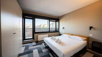 1 bedroom, iron/ironing board, bed sheets