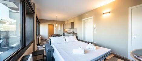 1 bedroom, iron/ironing board, bed sheets