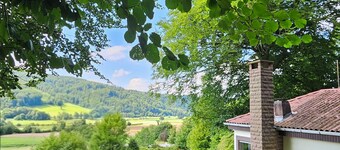 Vacation home Elfenhain: Fantastic view of the Weser & modern furnishings.