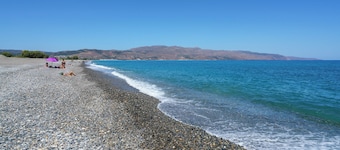 Villa Six Stars is a beachfront villa in Chania, on the island of Crete.