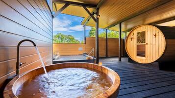 Vila standard, para não fumantes (3 Beds,Western,Hot Spring,Mild Sauna) | Wi-Fi de cortesia