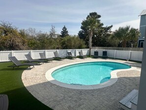 A heated pool
