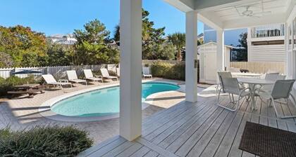 Seaside - 30A Private Heated Pool, 3 min walk to the beach