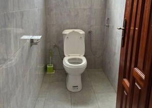 Towels, soap, toilet paper