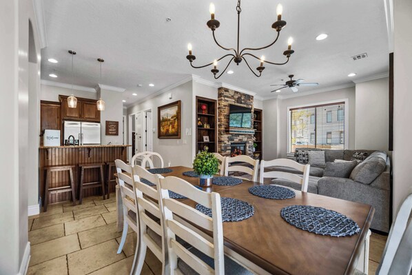 Condo, Multiple Beds, Patio, Garden View (Pool Paradise for Families) | Dining