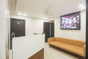 Sittområde i lobbyn