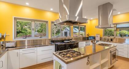 Serene luxury home with tranquil views on mountain tops