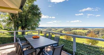 Serene luxury home with tranquil views on mountain tops