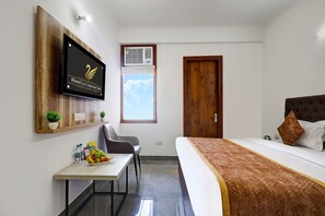 Lakens van Egyptisch katoen, luxe beddengoed, een kluis op de kamer