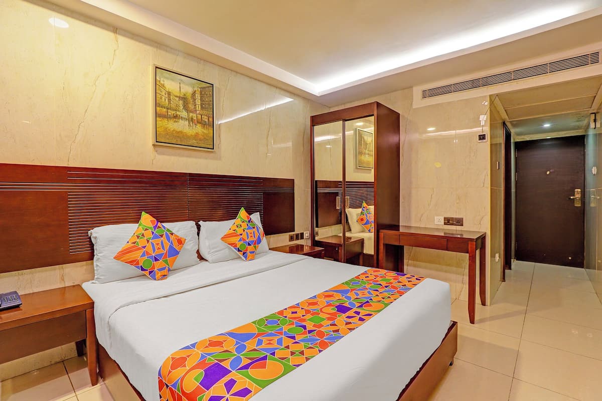 Phòng Deluxe | Bộ trải giường bằng vải cotton Ai Cập, bộ đồ giường cao cấp