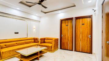 Siddeområde i lobbyen