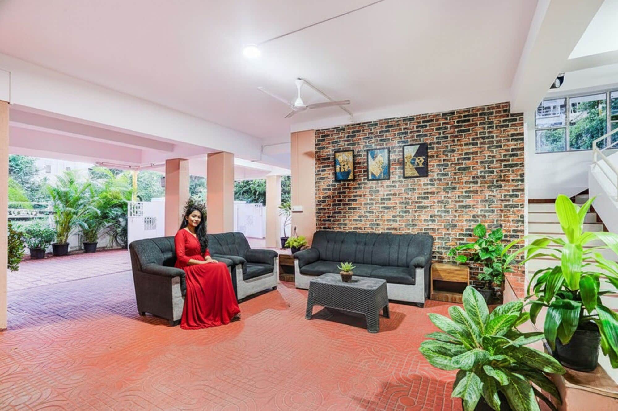 Sitteområde i lobbyen