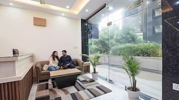 Sitteområde i lobbyen