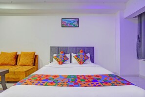 Habitación Deluxe | Sábanas de algodón egipcio, ropa de cama de alta calidad, caja fuerte