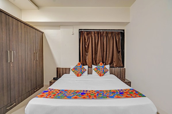 Phòng Deluxe | Bộ trải giường bằng vải cotton Ai Cập, bộ đồ giường cao cấp 