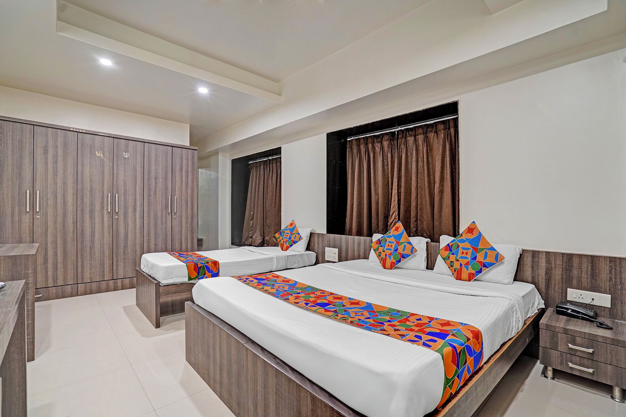 Sengetøy i egyptisk bomull, sengetøy av topp kvalitet og safe på rommet