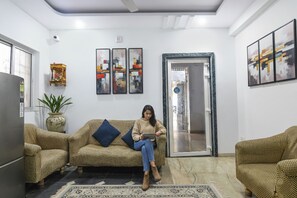 Siddeområde i lobbyen