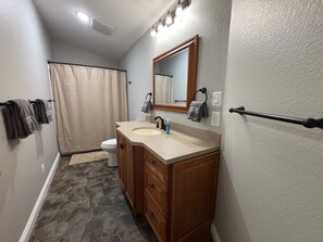 Towels, soap, toilet paper