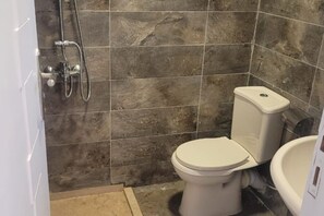 Towels, soap, toilet paper
