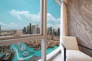 In-room safe, blackout drapes, soundproofing, iron/ironing board - Ultra LUX Burj & Fountain View 2BR High FLR (Dubai)