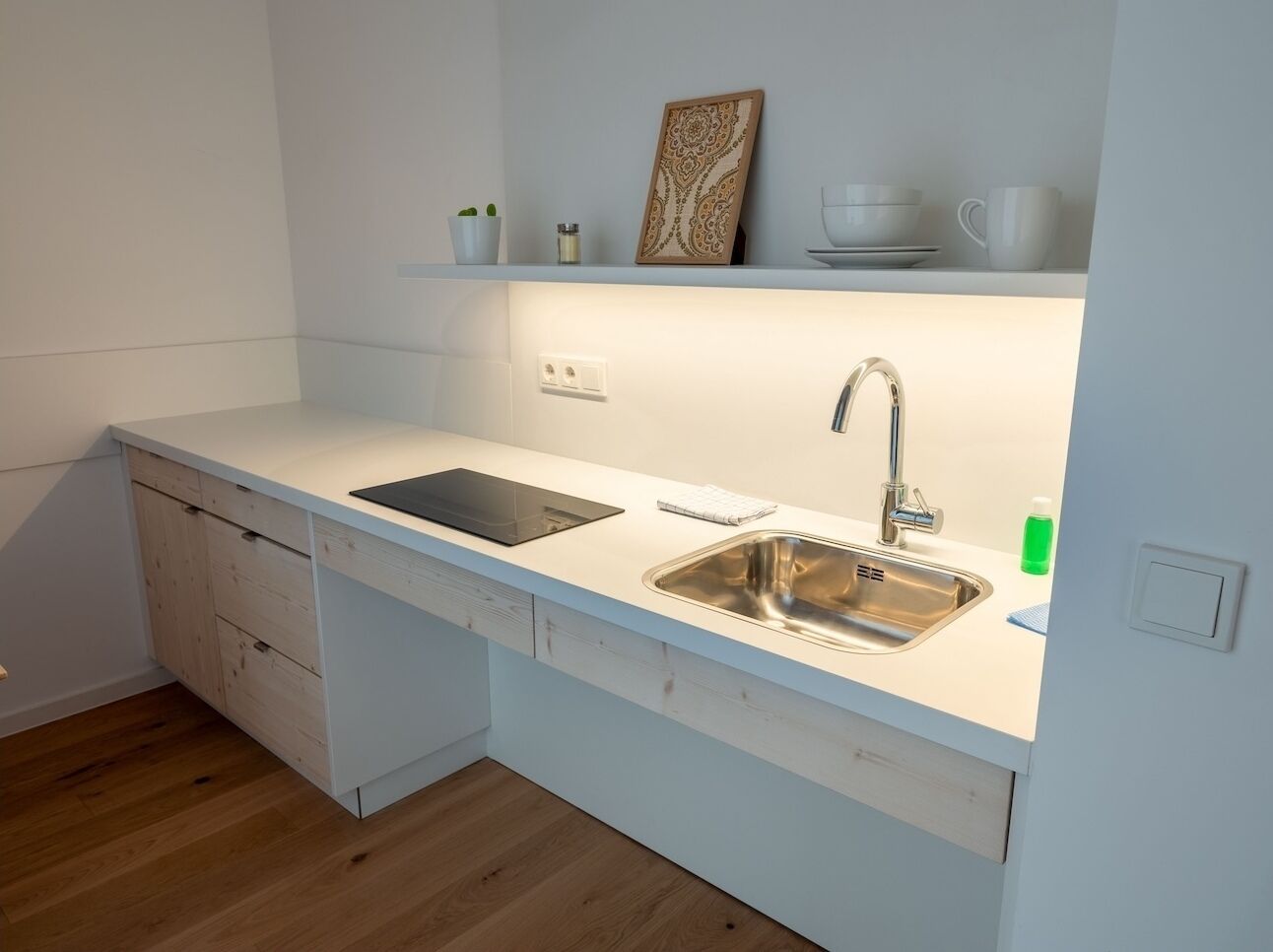 Comfort-Studio, rollstuhlgeeignete Dusche, Balkon | Eigene Küche | Hochstuhl