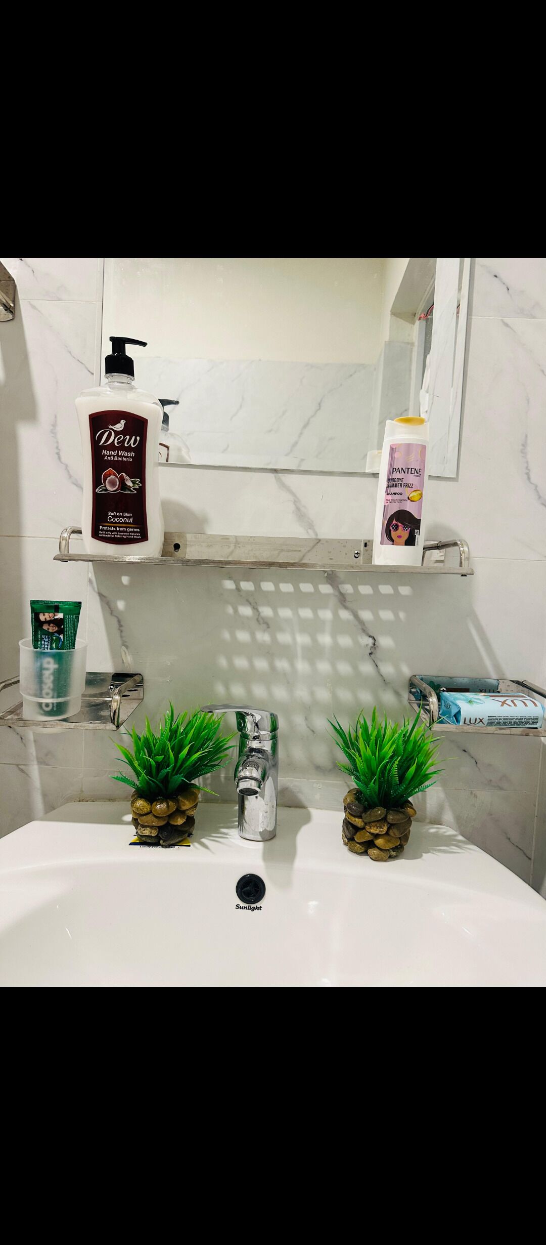 Dusche, Handtücher, Seife, Toilettenpapier