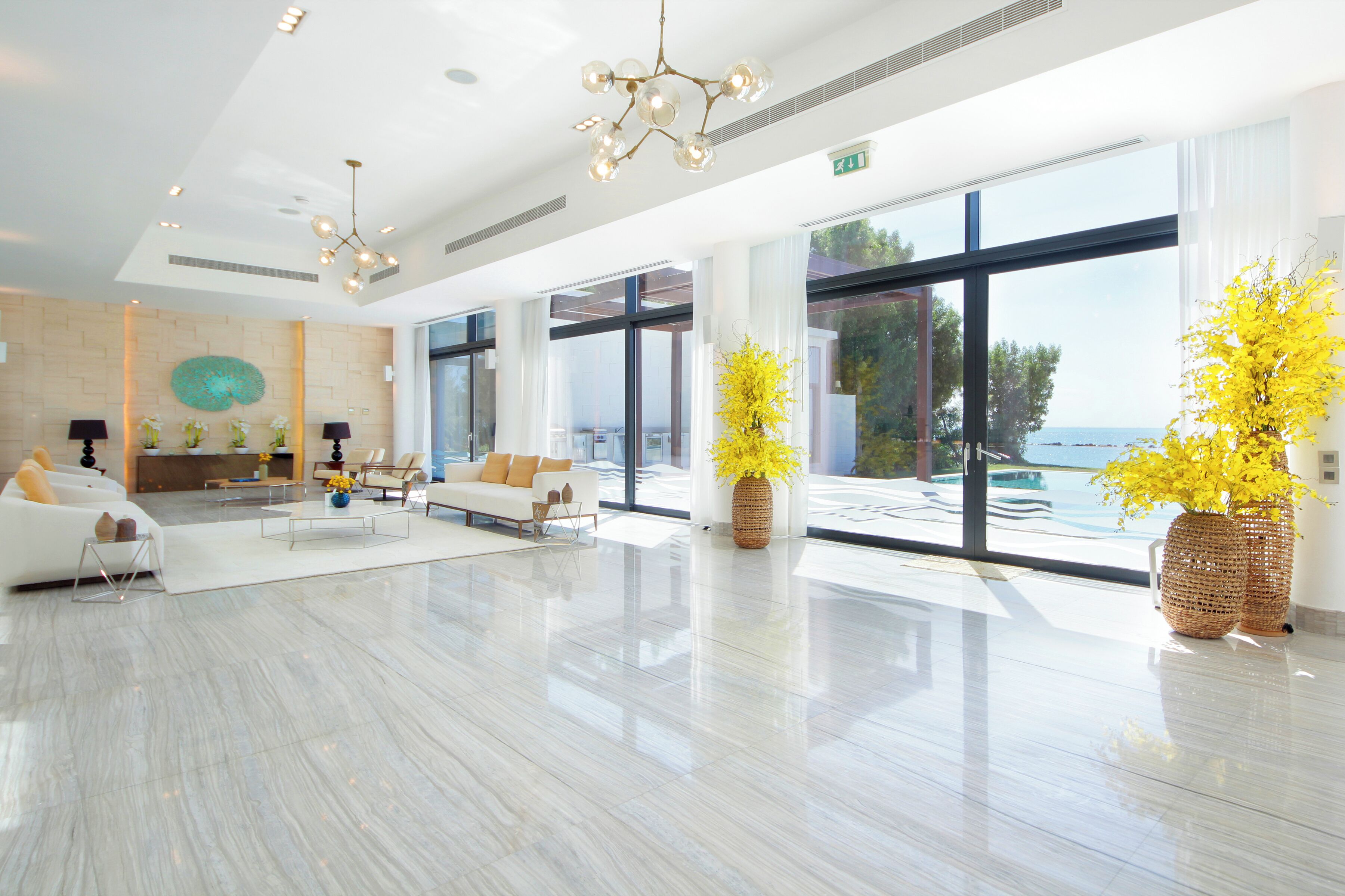 Villa | Living area | 55-inch Smart TV with digital channels