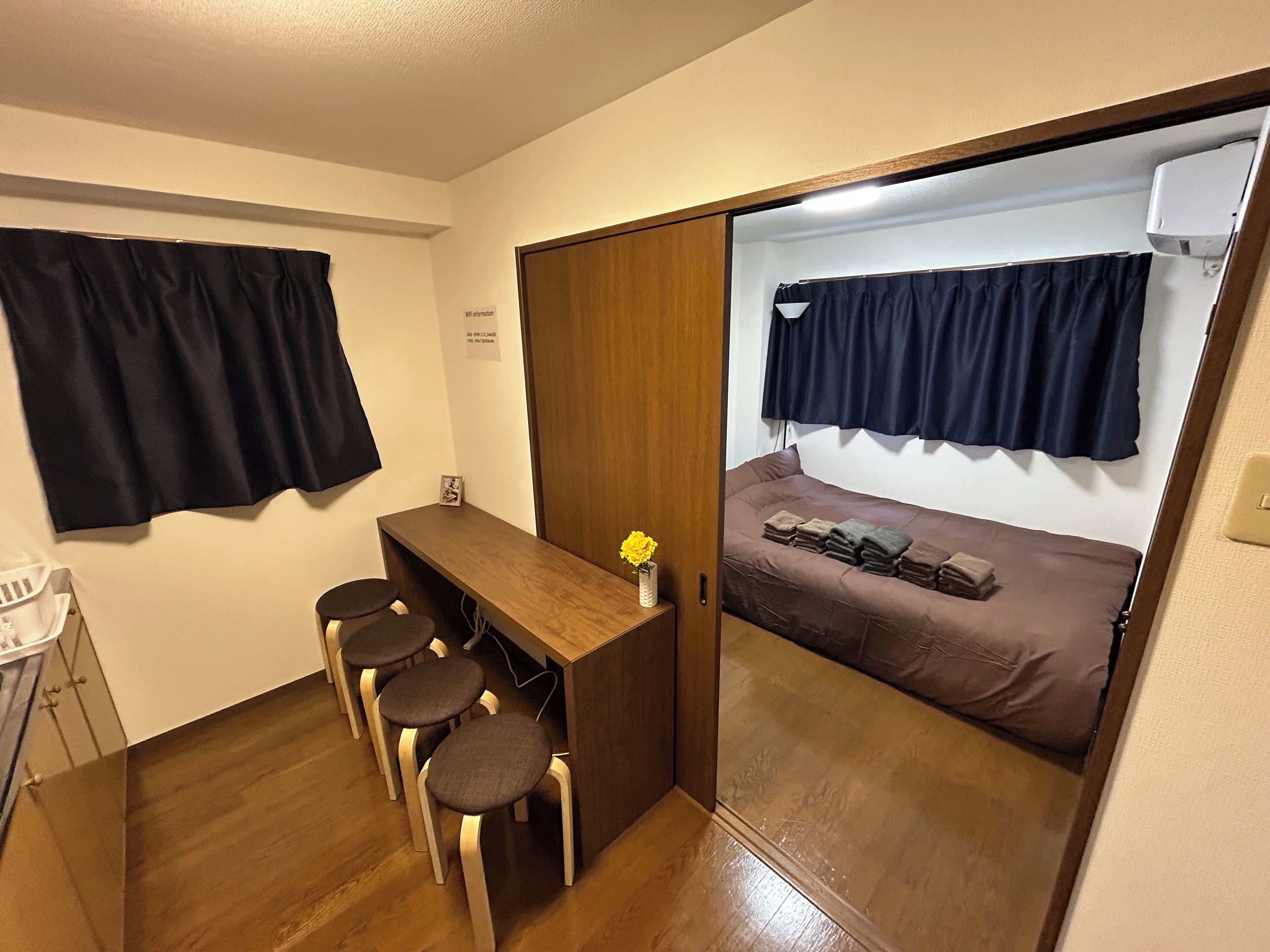 Economy Apartment, Non Smoking, Balcony (401) | In-room dining