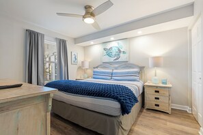 1 bedroom, iron/ironing board, travel crib, free WiFi