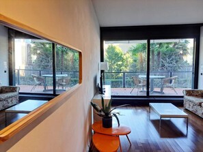 Deluxe Apartment | Living area | Flat-screen TV - Lugano Apartments  (Lugano)