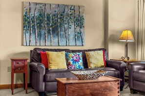 TV, fireplace, offices - Beautiful 1 Bedroom with Full mountain views! (Crested Butte)