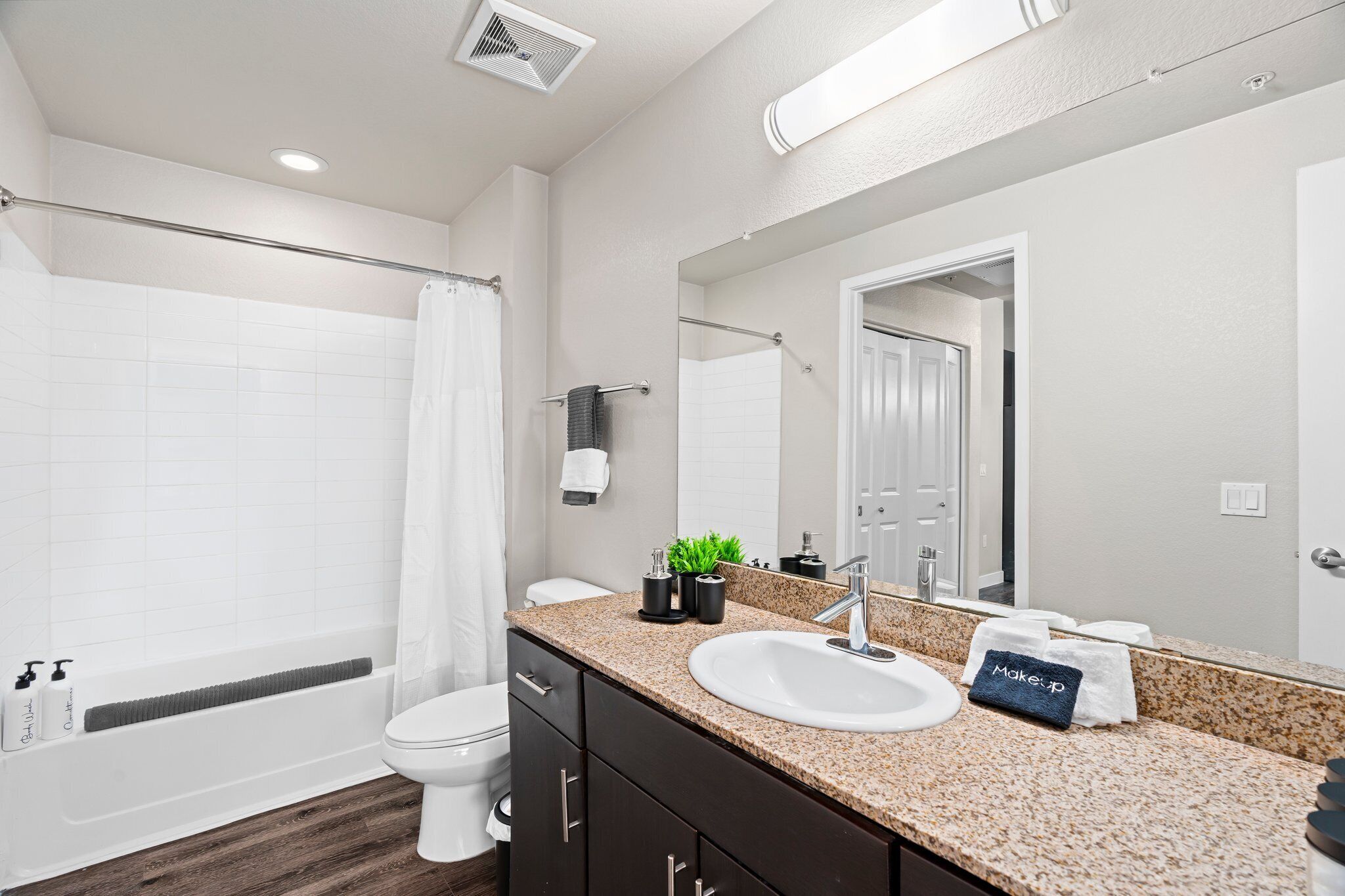 Towels, soap, toilet paper