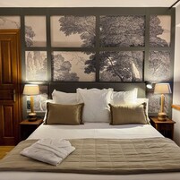 Habitación Deluxe, baño privado, vistas al valle | Sábanas de algodón egipcio y ropa de cama de alta calidad