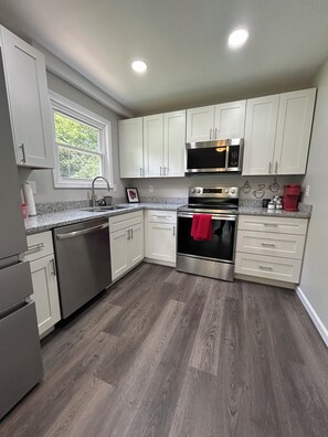 Microwave, oven, stovetop, dishwasher