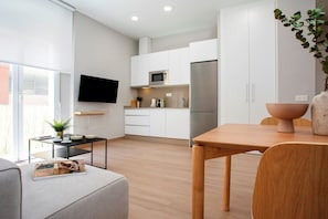 Apartment (1 Bedroom) | Living area - Nice apt With Terrace in Malaga. Trinidad Grund B (Málaga)