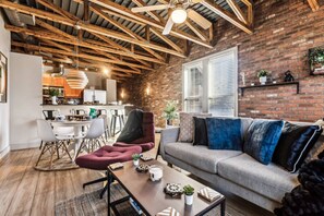 Smart TV, foosball, books