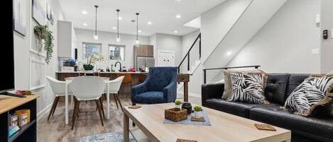 Smart TV, table football, books