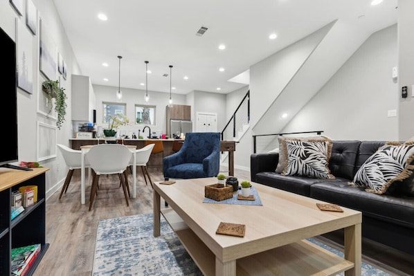 Smart TV, table football, books