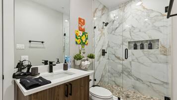 Hair dryer, towels