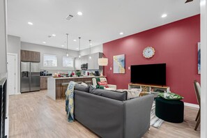 Smart TV, table football, books - The Jasper 2BD TH: 7ST Walkable, Stylish & Homey! (Fort Worth)