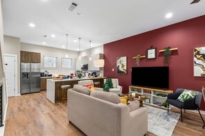 Smart TV, table football, books