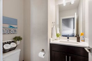 Hair dryer, towels