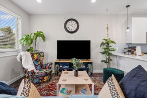 Smart TV, table football, books