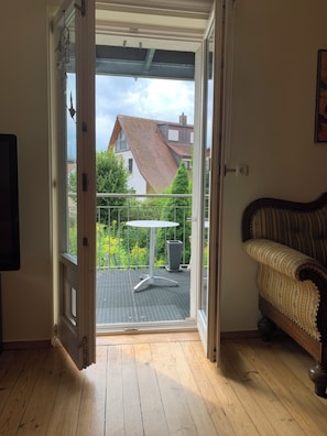 Smart TV - Vacation apartment on the Main, (65 m²) with balcony and garden (Veitshöchheim)