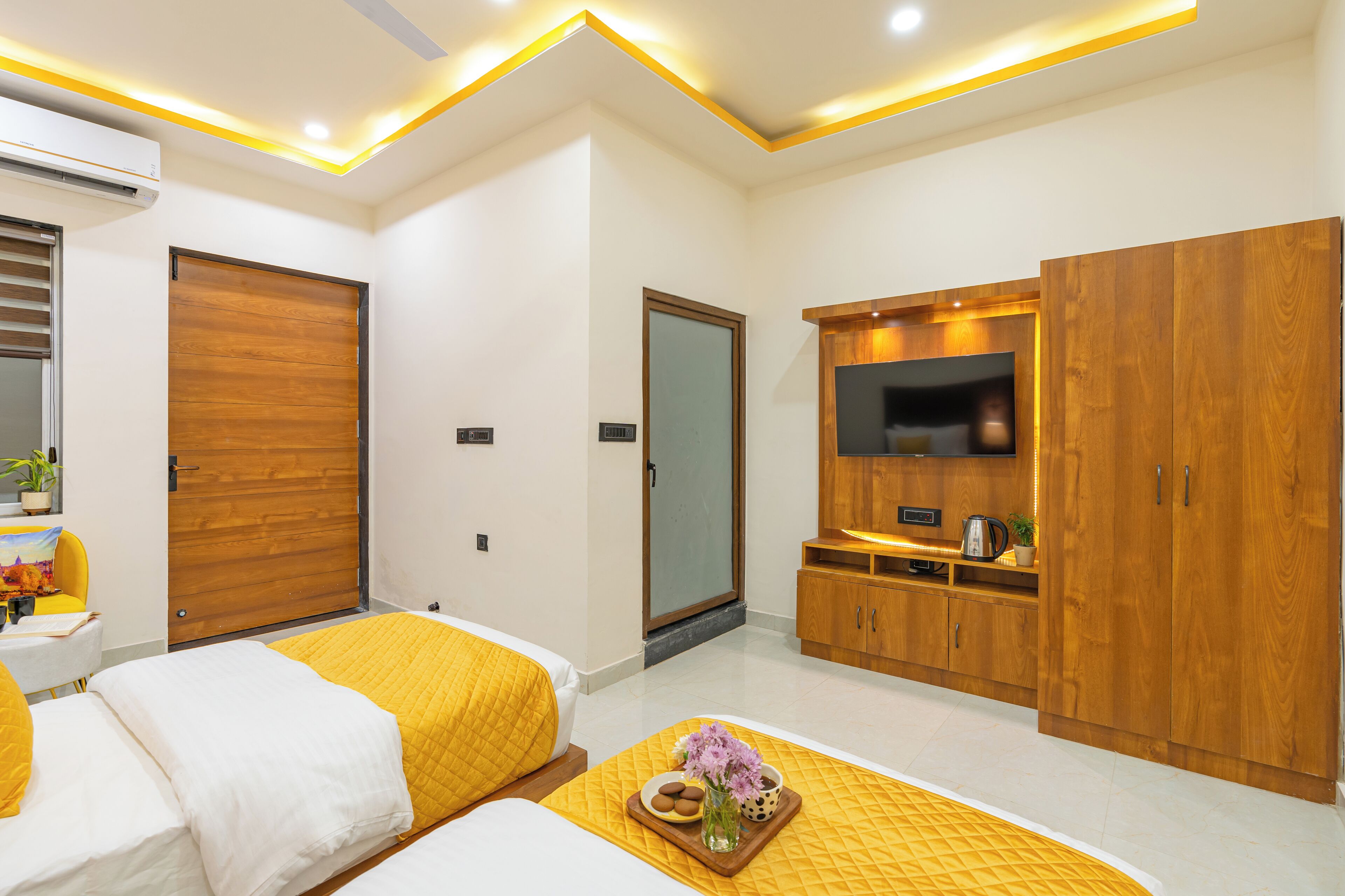 Habitació amb dos llits individuals Deluxe | Habitacions insonoritzades, wifi gratuïta i roba de llit 