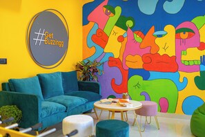 Sitteområde i lobbyen