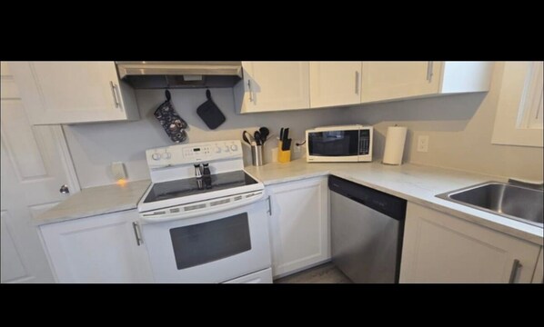 Microwave, oven, stovetop