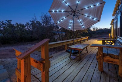 Bison View Secluded Cabin for 6 w/ Hot Tub on Wildlife Sanctuary