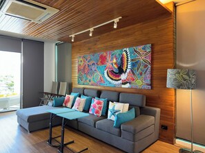 Villa, 4 Bedrooms, Smoking, Private Pool | Living area