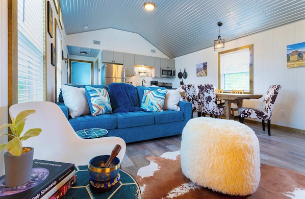 Cabin, Multiple Beds, Kitchen, Garden View (Shady Grove) | Living area | 42-inch flat-screen TV with digital channels